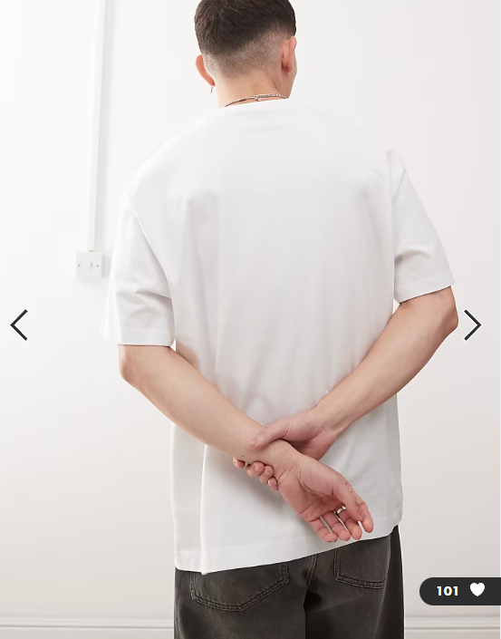 Weekday oversized 2-pack t-shirt in black and white