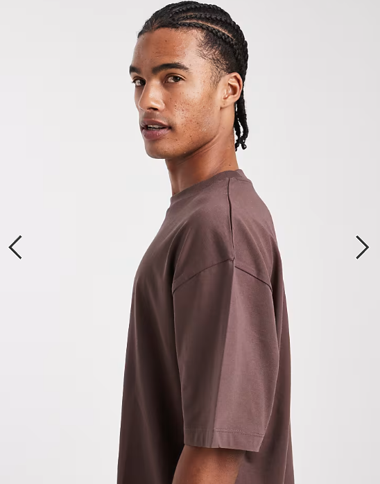 ASOS DESIGN Essentials 2 pack oversized t-shirts in brown and cream