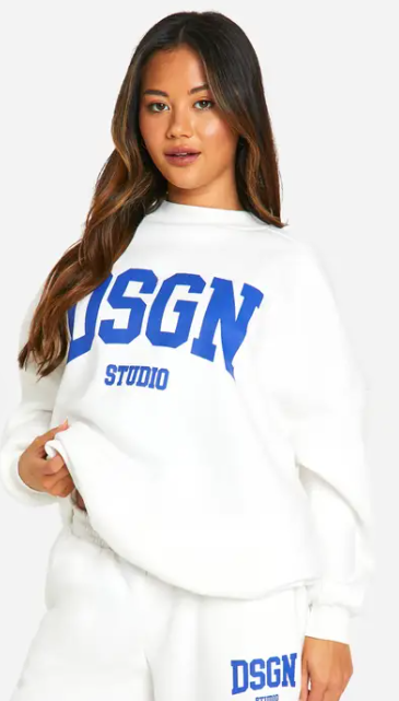 Boohoo - DSGN Studio Slogan Print Sweatshirt Tracksuit