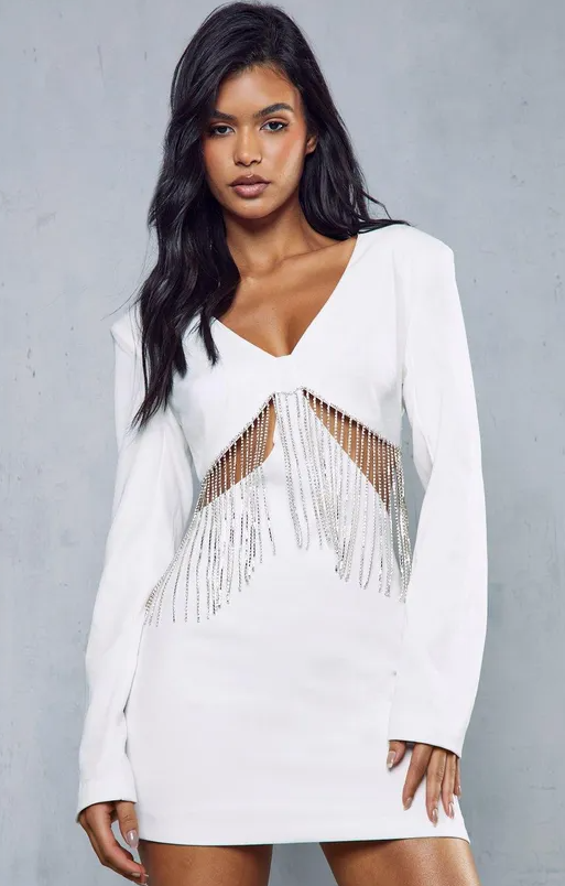 Diamante Chain Mini Dress