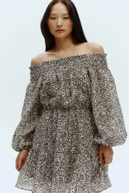 H&M - Floral Off-Shoulder Dress