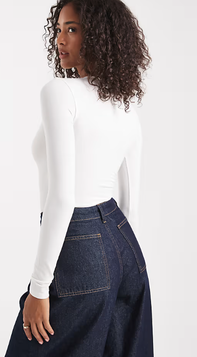 Asos - Miss Selfridge 2 pack long sleeve crew neck bodysuit