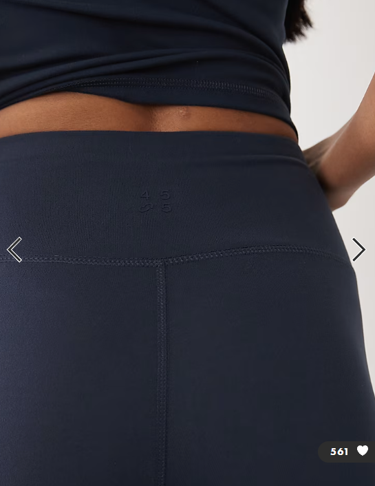 4505 Icon soft touch high waist yoga legging in midnight navy