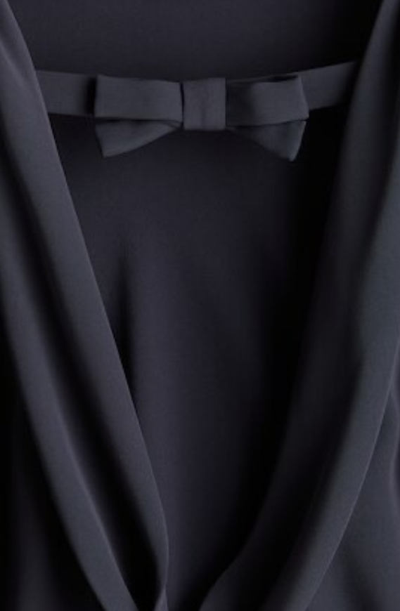 H&M - COWL-BACK DRESS - Navy