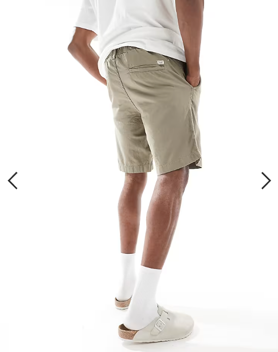 Jack & Jones 2 pack linen blend shorts in khaki and grey