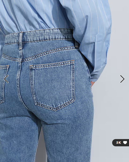 Mango Matilda straight leg jeans in light blue