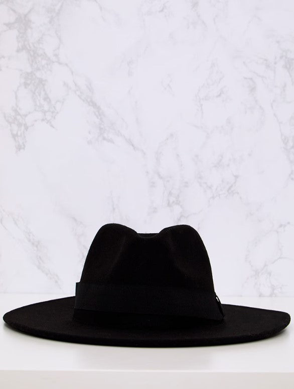 Basic Black Fedora Hat