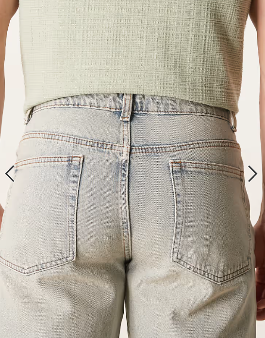 ASOS DESIGN wide flare jeans with vintage tint in light wash blue