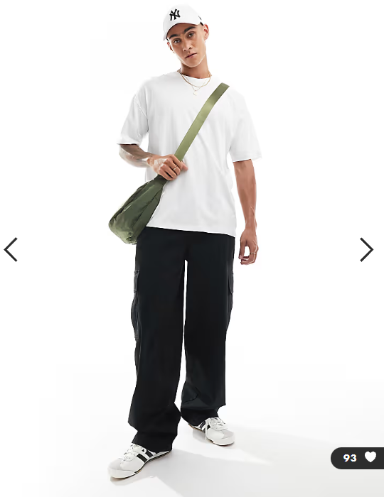 New Look oversized t-shirt in white