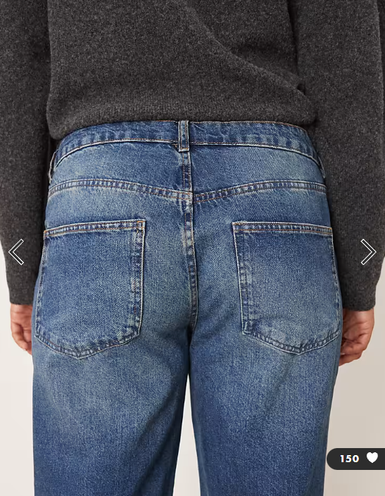 ASOS DESIGN Curve relaxed flare jean in dark midwash