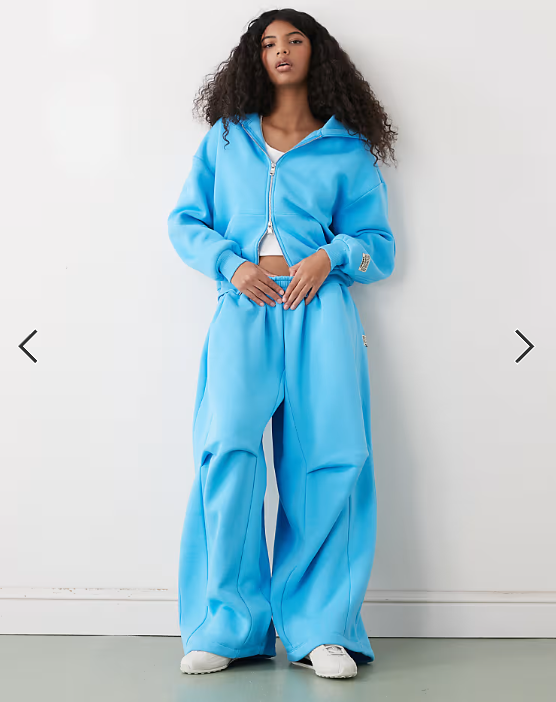 COLLUSION XL baggy jogger co-ord in blue