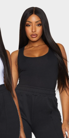Essential Black & White Racer Back Bodysuit 2 Pack