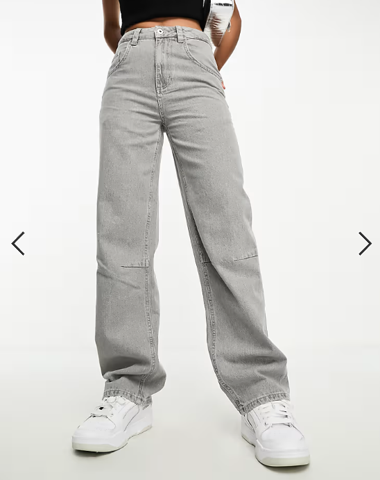 Weekend Collective baggy fit jeans in washed grey