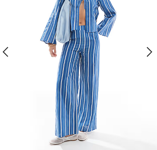 Esmée Exclusive beach pants in blue stripe