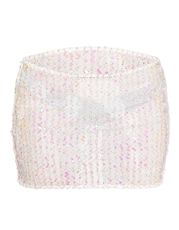 Petite Multi Sequin Mini Skirt