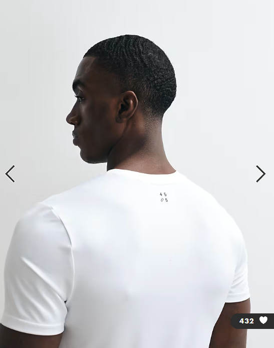 4505 Icon active quick dry muscle fit base layer training t-shirt in white.
