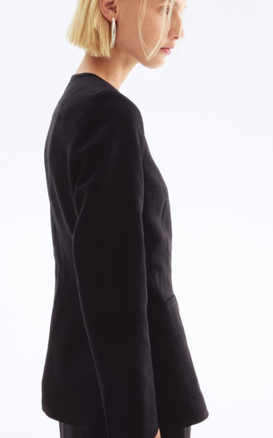 H&M - LINEN-BLEND BLAZER