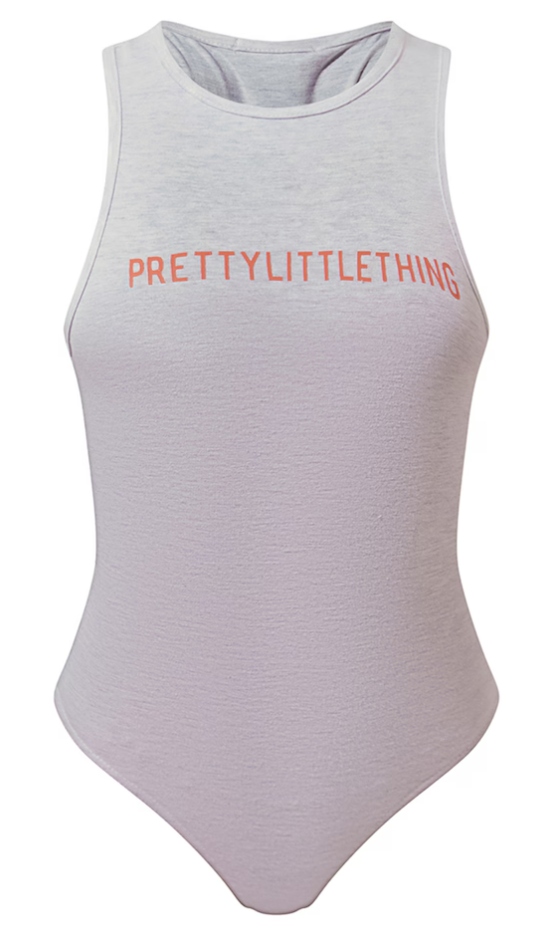 Ash Grey Racer Bodysuit