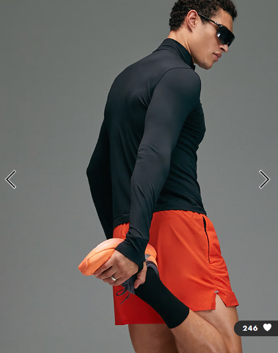 4505 Premium lightweight ultrasoft seamless running long sleeve 1/4 zip in void black.