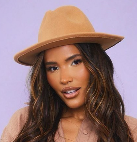 Tan Fedora Hat