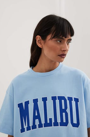 City Print Tee Blue