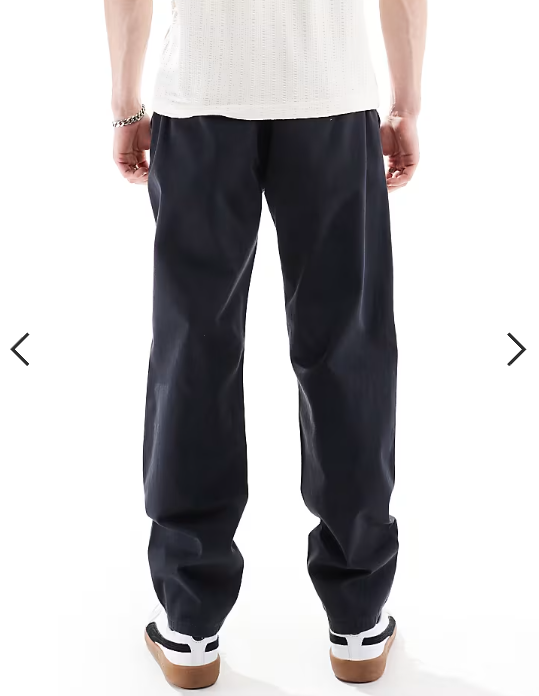 Brave Soul chino trousers in navy