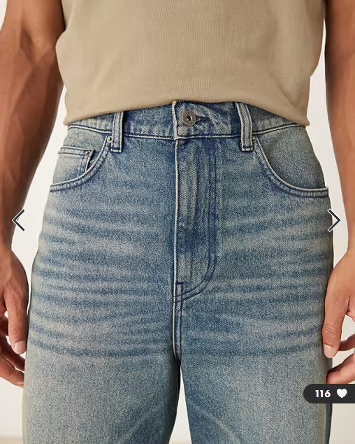 ASOS DESIGN relaxed tapered jeans in dark wash blue with tint