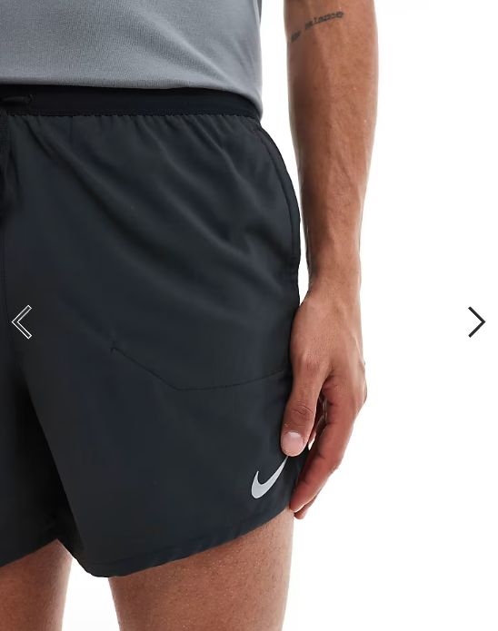 Nike Running Dri-FIT Stride 5 inch shorts in black