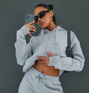 Plt - Ash Grey Wide Leg Oversized Joggers