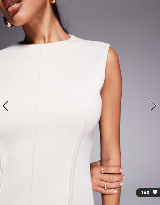 ASOS DESIGN co-ord soft seamed peplum top in cream