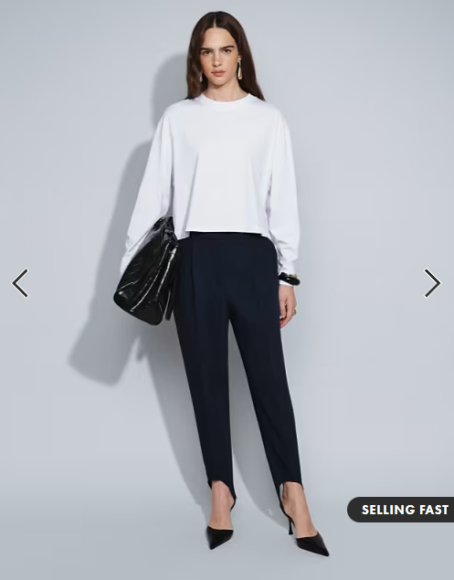 ASOS DESIGN long sleeve boxy cropped t-shirt in white