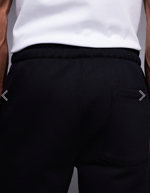 ASOS DESIGN premium heavyweight slim fit joggers in black