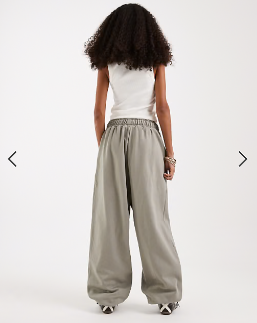 adidas Originals linear logo joggers in khaki