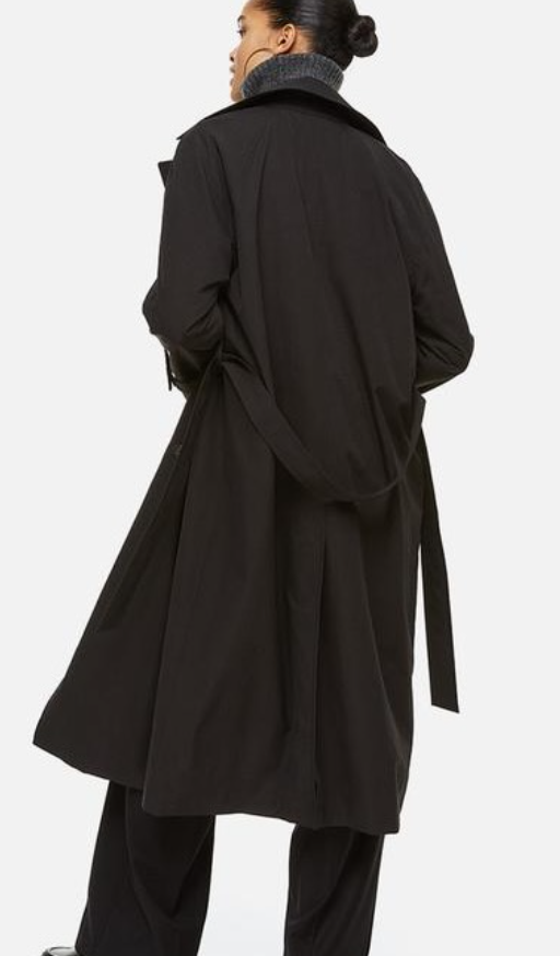 H&M-DOUBLE-BREASTED TRENCHCOAT