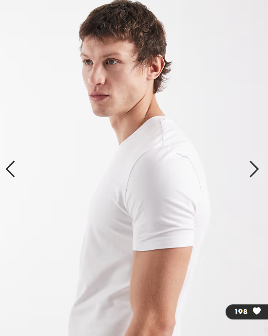 New Look muscle fit t-shirt in white.