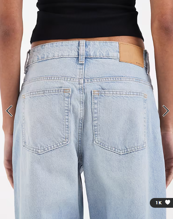 ASOS DESIGN Circular Design Collection Tall oversized baggy boyfriend jean in soft light midwash