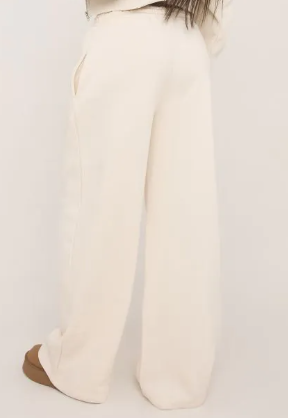 Tie Waist Swirl Graphic Detail Straight Leg Joggers In Stone