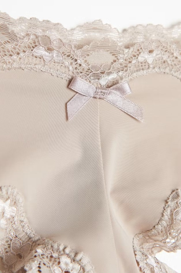 Micro lace brazilian - Beige