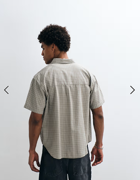 Obey bigwig ian woven short sleeve stripe shirt in sage green