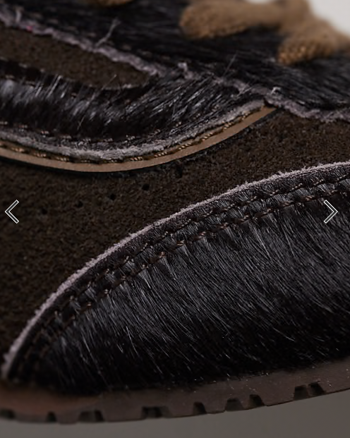 Vans Super Lowpro pony hair trainers in brown