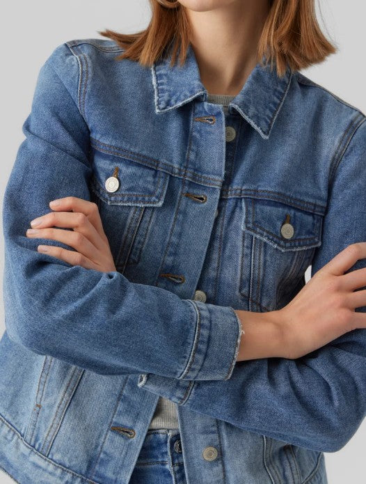 Vero Moda VMZORICA - Denim jacket - medium blue denim