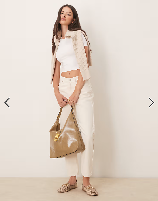 ASOS DESIGN fitted crop t-shirt in white