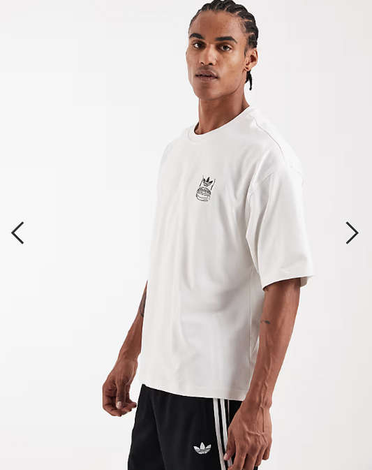 adidas Originals panda graphic t-shirt in white