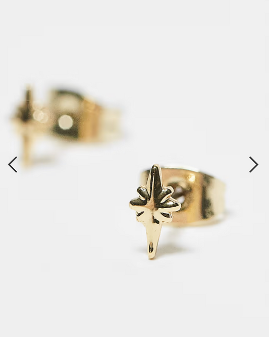 Pieces lightning bolt and star 2-pack stud earrings in gold