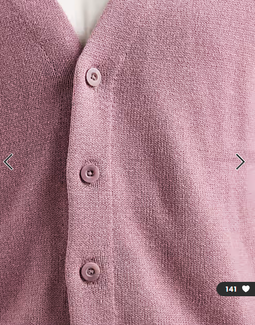 Hollister boxy fit long sleeve cardigan in pink