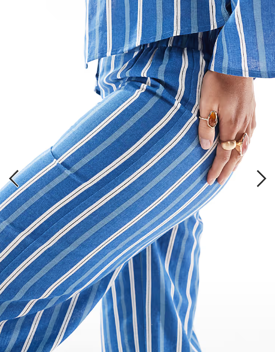 Esmée Exclusive beach pants in blue stripe