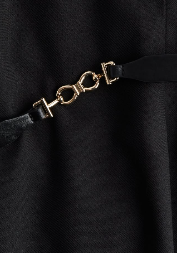 H&M - BELTED DRESS Twill