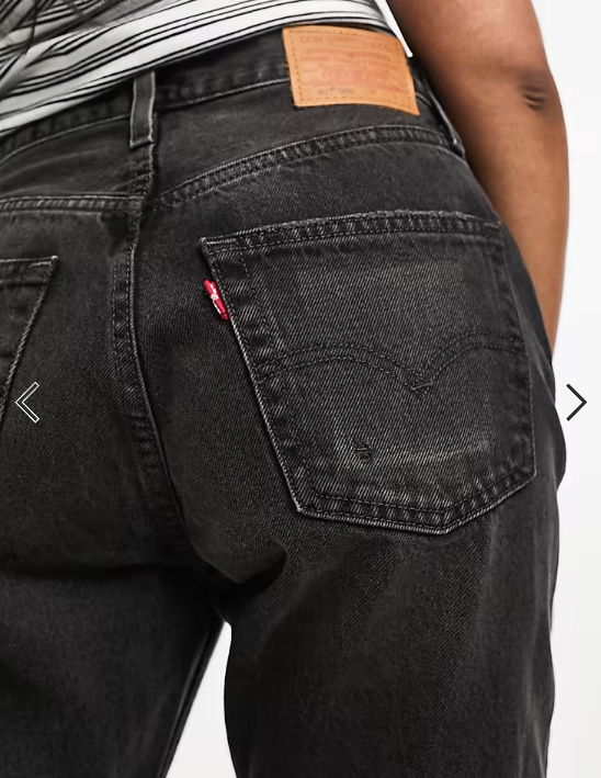 Asos - Levi's 90's 501 straight jeans in black wash