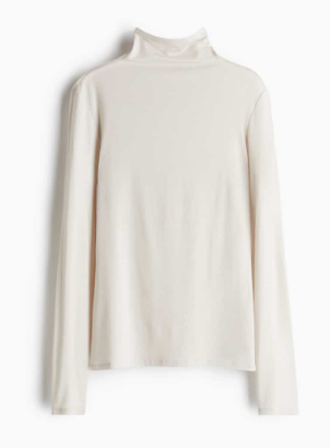 H&M Lyocell Turtleneck Top