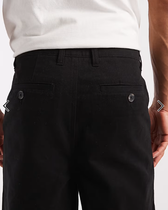 Threadbare loose fit trousers in black